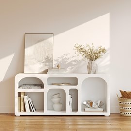 Buffet en béton blanc cassé - fira