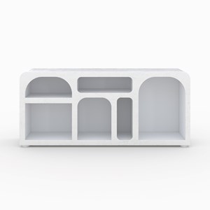 Buffet en béton blanc cassé - fira