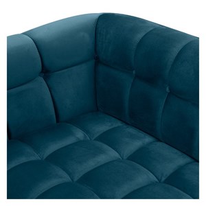 Canapé 3 places en velours bleu foncé - mona