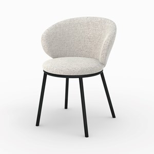 Chaise en tissu beige - angèle