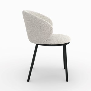 Chaise en tissu beige - angèle