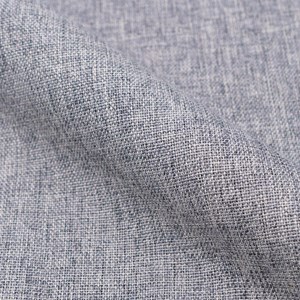 Lot de 2 chaises en tissu gris clair et pieds en métal - cozy