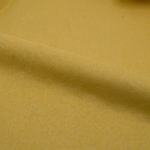 Lot de 2 chaises en tissu jaune et pieds en métal - cozy