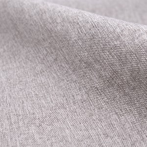 Lot de 2 chaises en tissu taupe chiné clair et pieds en métal - cozy