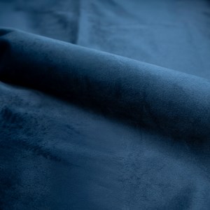 Lot de 2 chaises en velours bleu foncé et pieds en métal - cozy