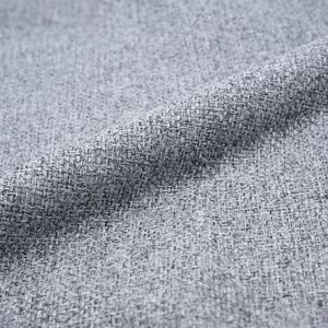 Lot de 2 chaises pour îlot central 66 cm en tissu chiné gris clair - karl