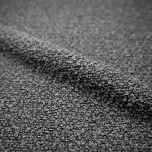 Lot de 2 chaises pour îlot central 65 cm en tissu bouclette gris - misty