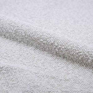 Chaise de bureau pivotante et réglable en tissu bouclé blanc - aurore