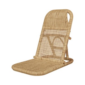 Chaise de plage pliable en rotin naturel - favignana