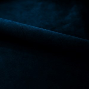 Lot de 2 chaises en bois foncé et velours bleu - nico