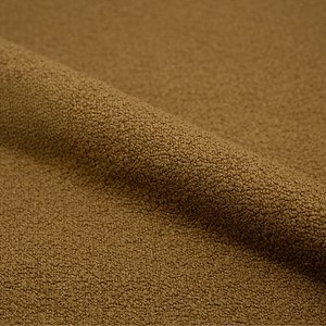 Lot de 2 chaises jaunes en tissu bouclette et pied en métal - groom