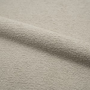 Lot de 2 chaises en tissu bouclette beige - karl