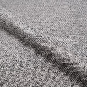 Lot de 2 chaises en tissu chiné gris clair - karl