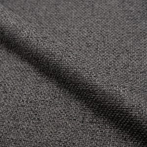 Lot de 2 chaises en tissu chiné gris foncé - karl