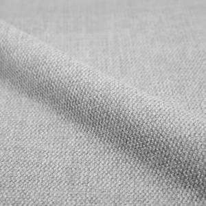 Lot de 2 chaises pour îlot central 66 cm en bois et tissu gris clair - aria