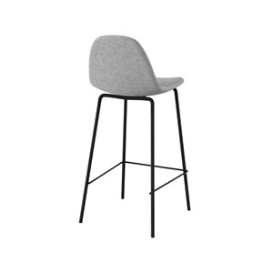 Lot de 2 chaises pour îlot central en tissu gris clair 65,5 cm - henrik