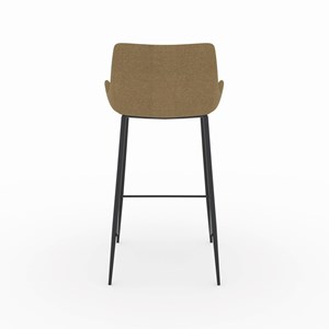 Lot de 2 chaises pour îlot central en tissu jaune 65 cm - pirata