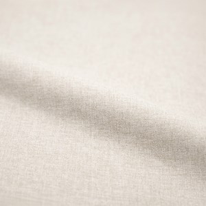 Lot de 2 chaises en tissu beige et pieds en métal noir - verner