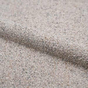 Lot de 2 chaises en tissu beige chiné - adèle