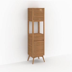 Colonne de salle de bain en bois de teck - auguste