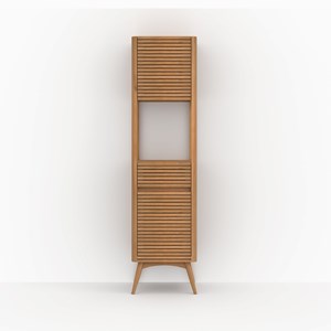 Colonne de salle de bain en bois de teck - auguste