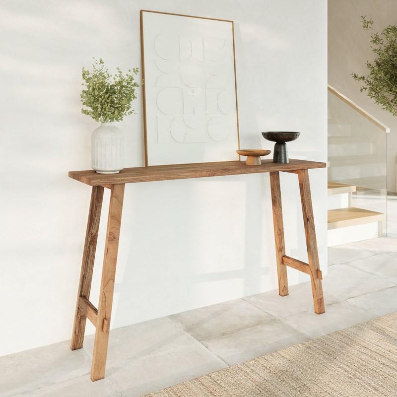 Console cahya en bois de teck recyclé - cahya