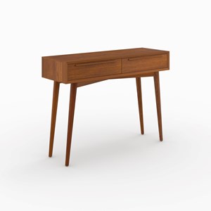 Console 2 tiroirs en bois de teck - waya