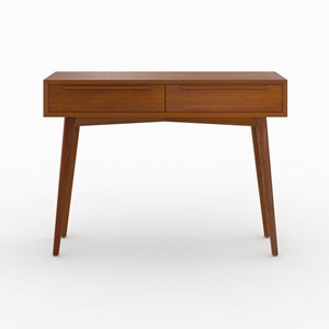 Console 2 tiroirs en bois de teck - waya