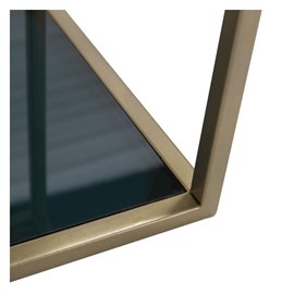 Etagère 3 niveaux en métal et verre - camus