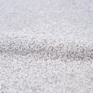 Fauteuil pivotant en tissu bouclé gris chiné - ricci