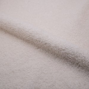 Fauteuil en tissu bouclé blanc - simba