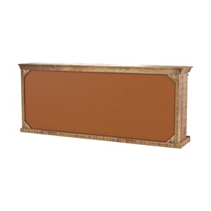 Grand buffet en bois et métal 3 portes 3 tiroirs - tabuk