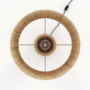 Grande lampe en feuille de palmier - soléa