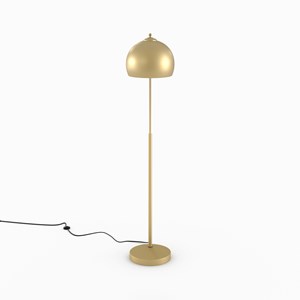 Lampadaire en métal couleur laiton - dinard