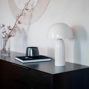 Lampe en métal blanc - joy