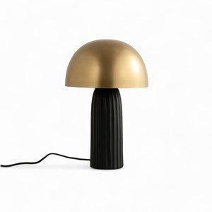 Lampe en métal noir et doré - joy