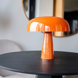Lampe en métal orange - livia