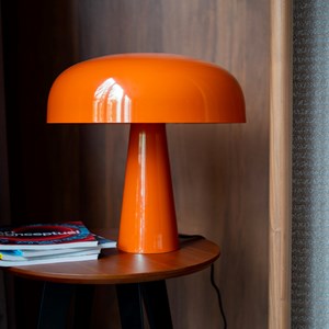 Lampe en métal orange - livia