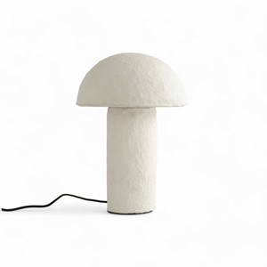 Lampe champignon en papier blanc - poesia