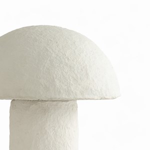 Lampe champignon en papier blanc - poesia