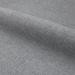 Lit double 140x190 cm avec coffre en tissu gris - tilly