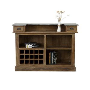 Meuble de bar en bois de cèdre recyclé et métal - spritz