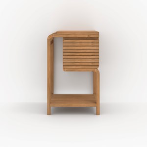 Meuble de salle de bain en bois de teck 50 cm - lucette