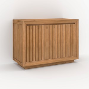Meuble de salle de bain en bois de teck 110 cm - pernelle