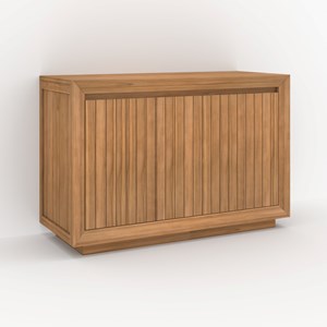 Meuble de salle de bain en bois de teck 120 cm - pernelle