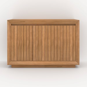 Meuble de salle de bain en bois de teck 120 cm - pernelle