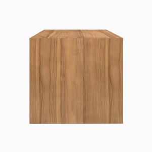 Meuble de salle de bain suspendu en bois de teck 90 cm - hera