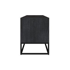 Meuble tv en bois d'acacia et pieds en métal 125 cm - jakson