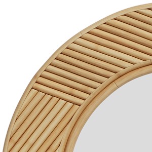 Miroir rond en rotin d40,5 cm - lapta