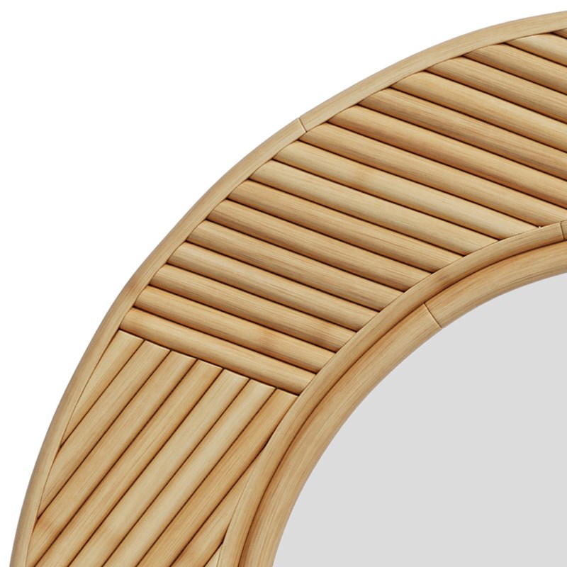 Miroir rond en rotin d40,5 cm - lapta